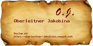 Oberleitner Jakobina névjegykártya
